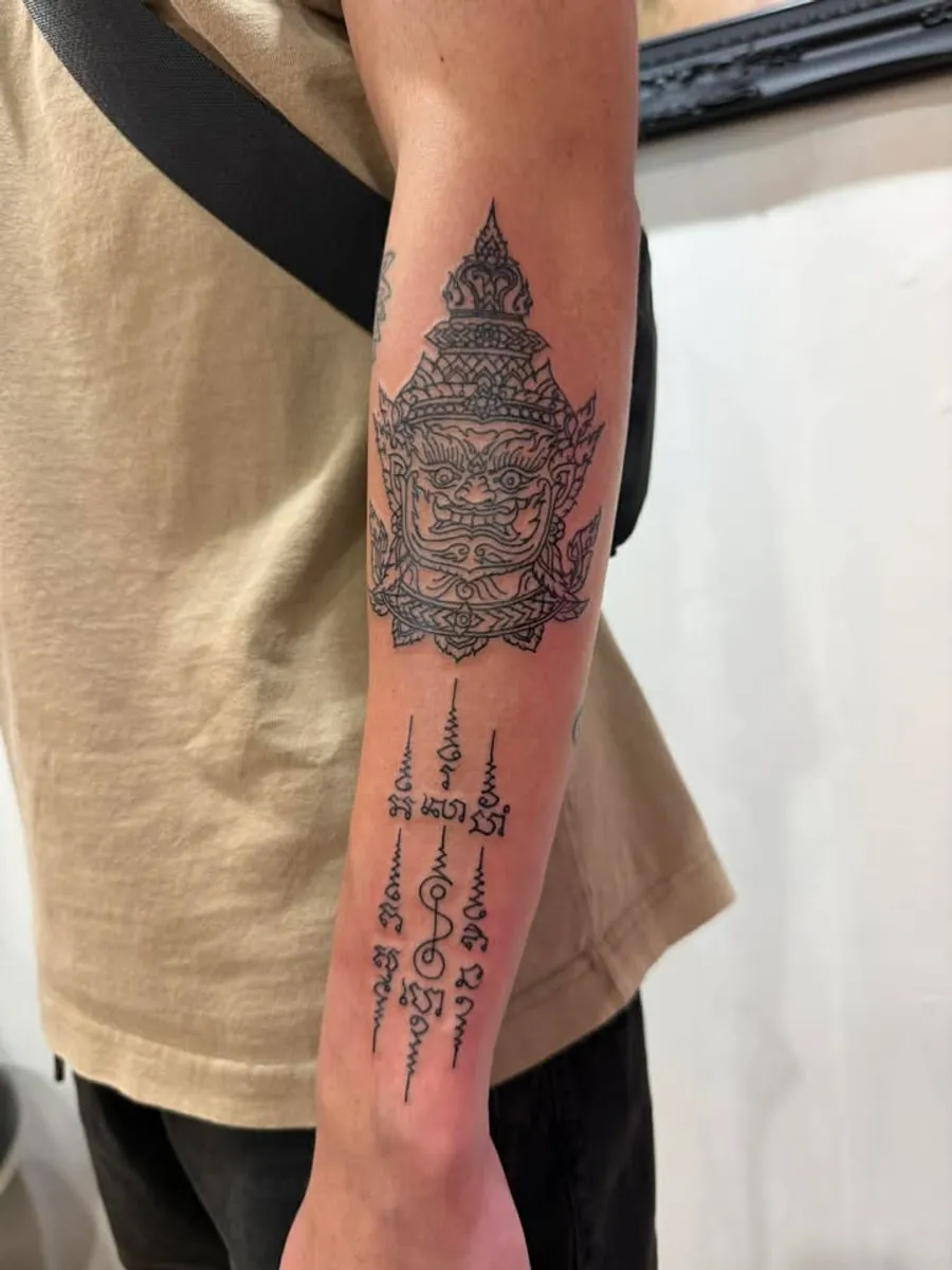 Hanuman Sak Yant by RUN INK Tattoo Bangkok