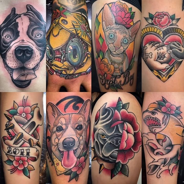 ผลงานสัก Old School