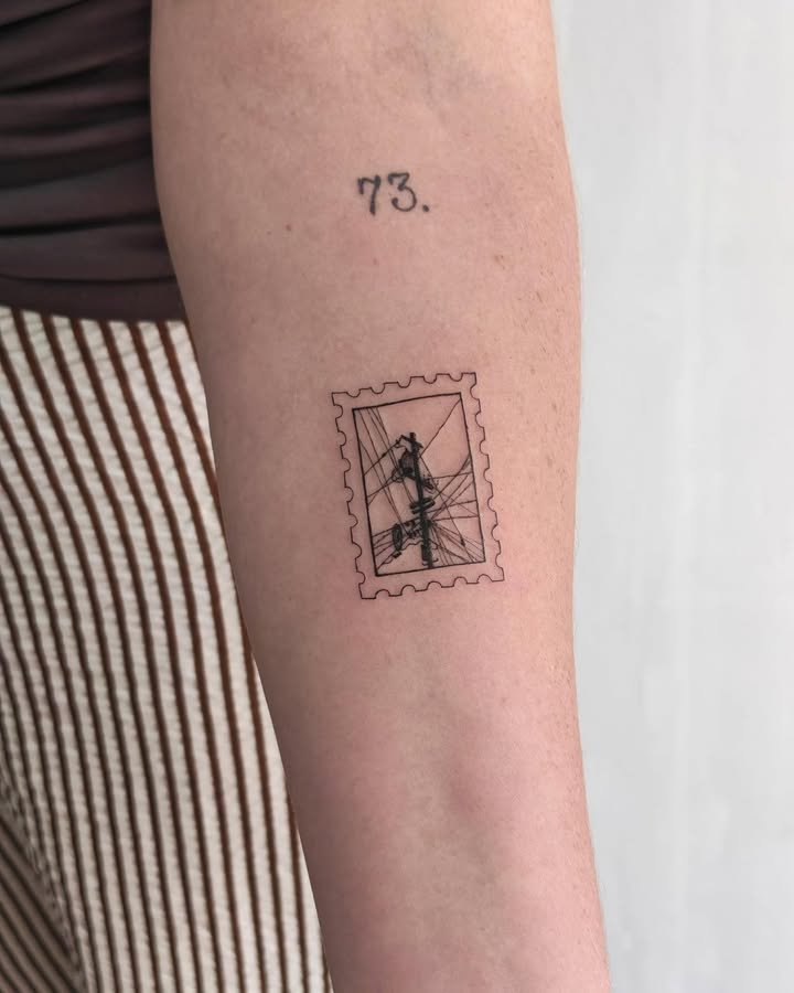 ผลงานสัก Minimal